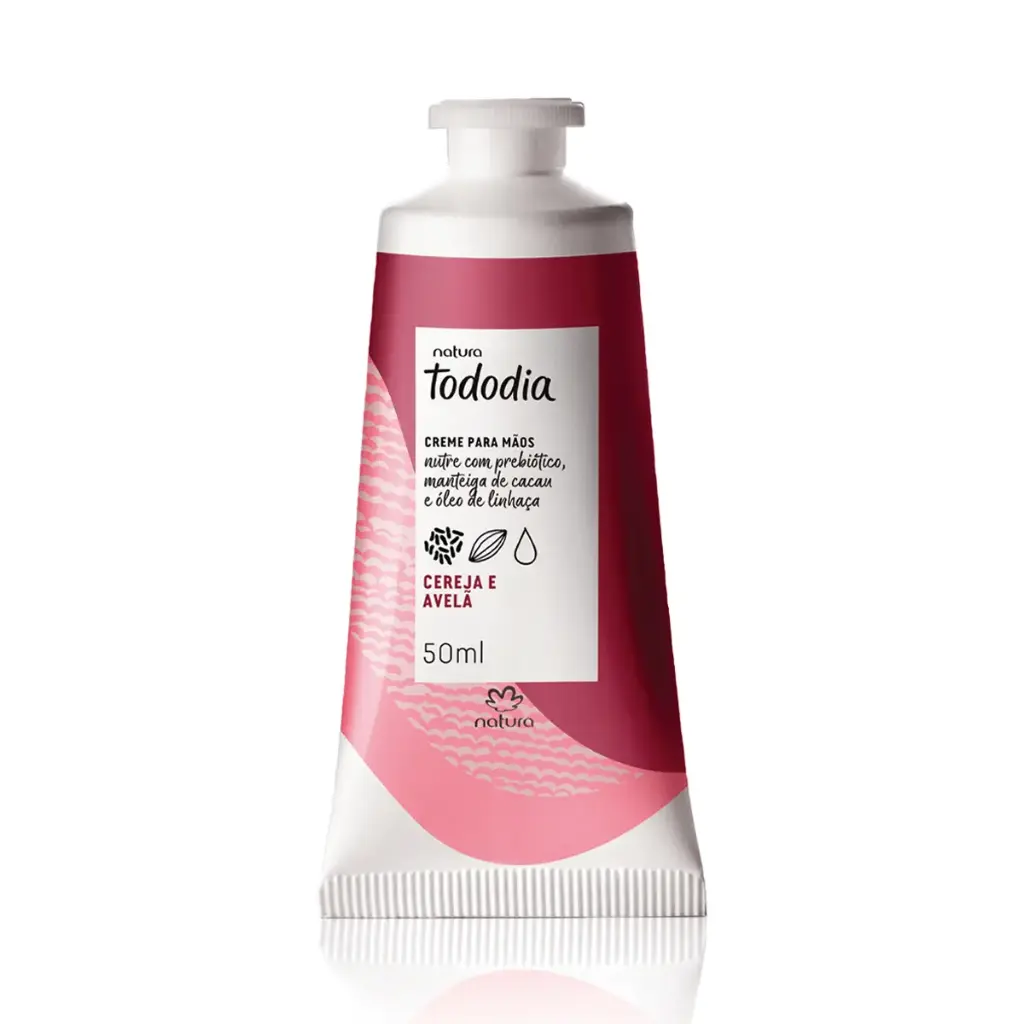 كريم اليدين تودوديا بالكرز والفانيليا – 50مل Creme Nutritivo para as Mãos Tododia Cereja e Avelã