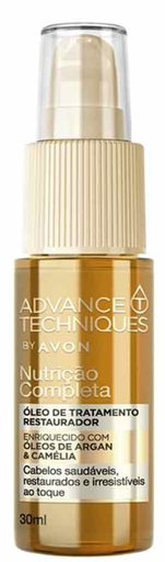 [135140] زيت أفون أدفانس تكنيكس المُرمِّم لتغذية الشعر الكاملة بزيت الأرغان والكاميليا - 30 مل