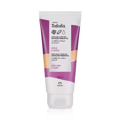 [100423] كريم مغذي للجسم تودوديا– البندق (Avelã) العنب الأسود (Cassis) – 200 مل Natura - Tododia Avela e Cassis