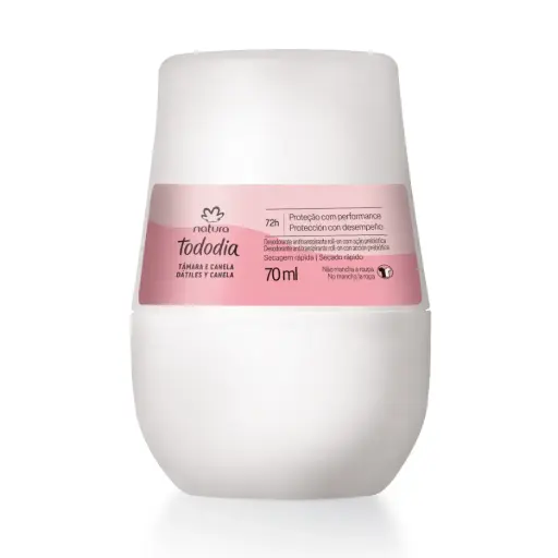 [189405] مزيل عرق رول أون تودوديا بالتمر والقرف – 70مل TODODIA  Roll-on Tododia Tâmara e Canela 